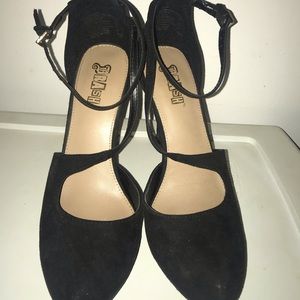Black strap Heels